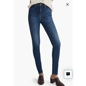 Madewell 10” High Rise Skinny Denim Jeans Pants Bottoms Women Size 32